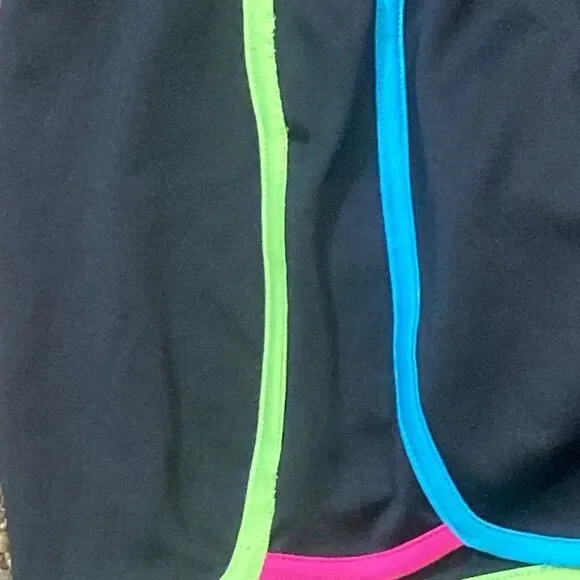 Fila Sport Black Athletic Shorts with Multicolor Trim Size L (14) - Picture 7 of 16